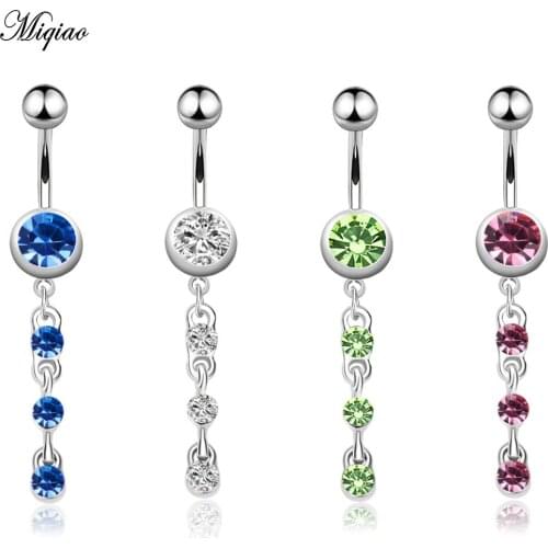 Miqiao 1 Pcs Stainless Steel Piercing Jewelry Belly Button Ring Belly Button Button Selling