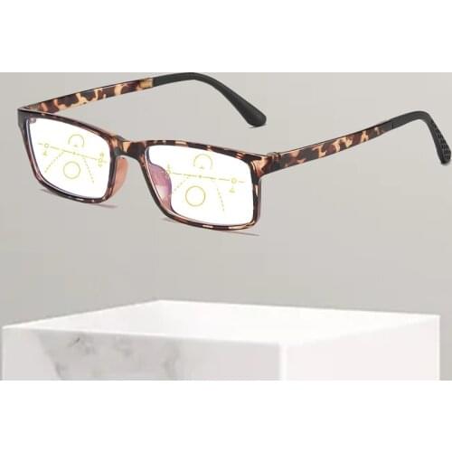 2021 Multifocal Progressive Reading Glasses Men Women Anti Blue UV Protect Presbyopic Glasses Automatic Adjustment Eyewear