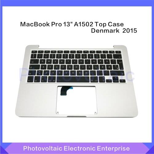 New Top case Topcase keyboard For Macbook Pro Retina 13" A1502 Denmark Danish Layout 2015 Year