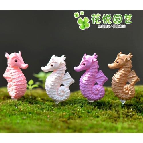 Ocean Landscaping 4 Color Hippocampal Craft Meat Moss Micro Ecological Bottle Diy Accessories Miniatures Figurine Home Decor