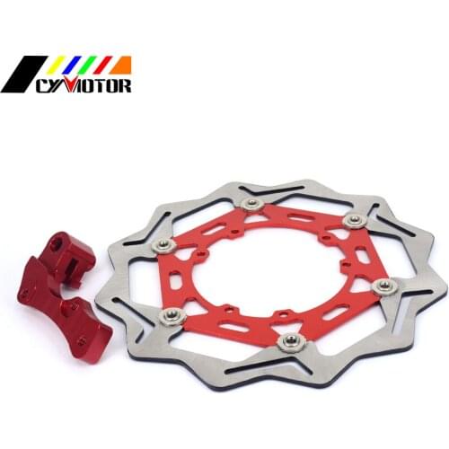 270MM Floating Brake Discs Rotor and Bracket For HONDA CR125E CR125R CR250R CR250E CRF250R CRF250X CRF450R CRF450X SUPERMOTARD