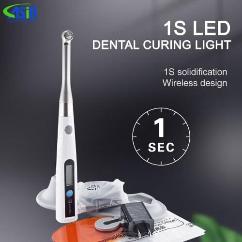 Dental Light Cure Lamp Cordless metal head LED 1S Dental Curing Light