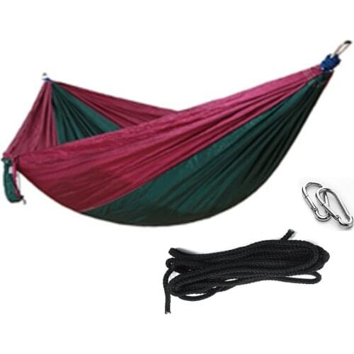 Drak And Pruple Outdoor Hammock Home Furniture Garden Hanging Chair Travel Camping Swing Hammock Bed