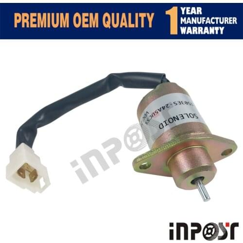 In Stock Stop Solenoid Valve 24V For Kubota Super 5 series SA-4567-T 1503ES-24A5UC5S