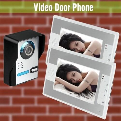 Video Door Phone Intercom System 7 Inch LCD Monitor wired video intercom Doorbell night vision Camera Kit Home Video Intercom