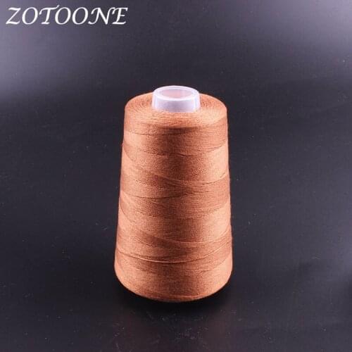 ZOTOONE Brown Color Sewing Thread Polyester Hand Quilting DIY Sewing Accessories Supplies Embroidery Sewing Thread For Home E