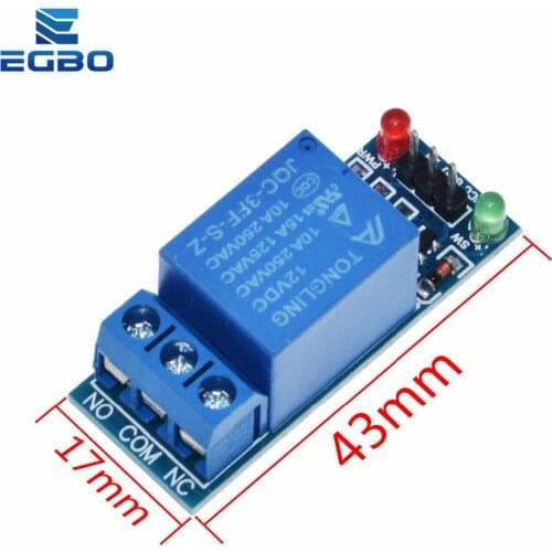 1PCS Great IT 1-Channel Relay 5V 12V low level trigger 1 Channel Relay Module interface Board Shield For PIC AVR DSP ARM MCU