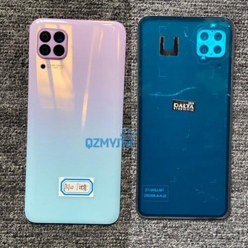 10/PCS Back Housing Cover Glass Battery Door Lens Rear Case With Camera Lens For Huawei P40 LITE JNY-L21 JNY-L22