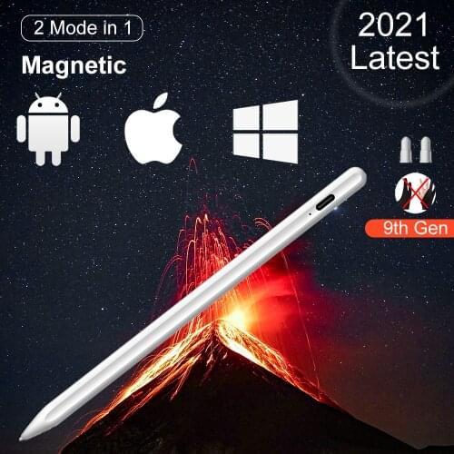 2 Mode For Apple Android Microsoft System Pencil with Palm Rejection, Active Stylus Pen For iPad Samsung Xiaomi Pro Air 3