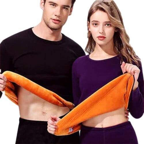 2021 Winter Warm Lover Thermal Underwear For Women Men Layered Clothing Pajamas Thermos Long Johns Second Thermal Female Skin