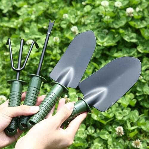 4pcs/set Multifunction Stainless Steel Survival Spade Trowel Garden Camping Outdoor Tool Garden Tools