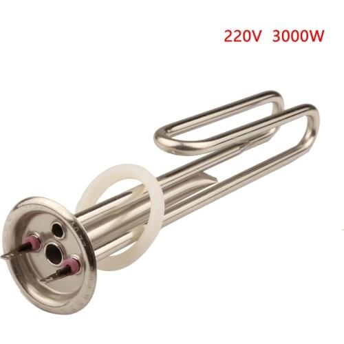 63 mm Cap 220V 1.5KW/2KW/3KW Boiler Electric Heat Tube - 2-Probe Heating Element for Water Heater/Boiler