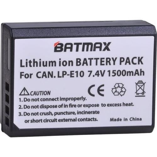 1pc High Capacity LP-E10 LP E10 LPE10 Digital Camera Battery for Canon 1100D 1200D 1300D Rebel T3 T5 KISS X50 X70 Camera Battery