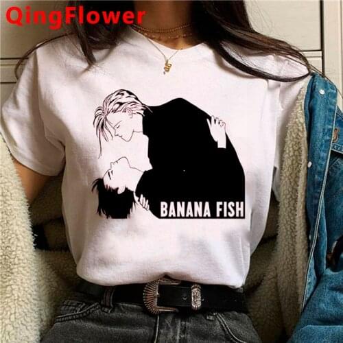 Banana Fish t-shirt women vintage plus size white t shirt streetwear aesthetic t-shirt kawaii
