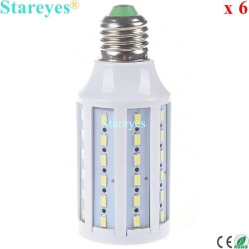 Free shipping 6 pcs E27 E14 B22 15W 5630 5730 SMD 60 LED 110V/220V high quality LED corn bulb Maize Lamp SMD light LED spotlight