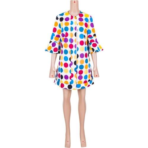 Bintarealwax Summer African Women Shirt Dashiki Loose Style Clothes Full Lining Kimono Style Tops Blouse Clothing XH058