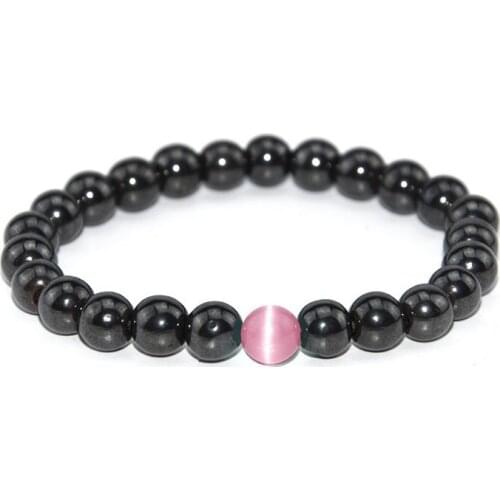 8mm bohemian multicolor Agate beads Chakra Healing Reiki Buddha Yoga Bracelet elastic adjustable Volcanic Stone Bangles gh54