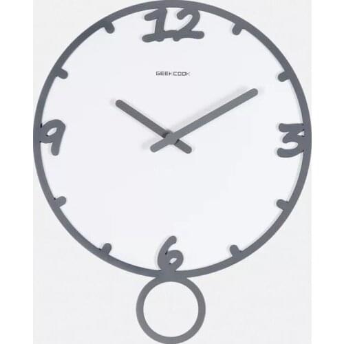 14 Inch large wall clock No Glass Clcoks 3d Chinese ink paint Style clock swing Time Silent Office Study Living Room Item Speci