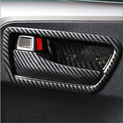 For Toyota RAV4 RAV 4 2014-2018 Interior Door Handle Bowl Cup Frame Cover Sticker Trim Molding Car Styling Auto Parts