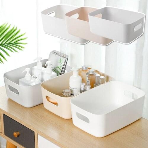 Sundry Storage Basket Student Desktop Snack Storage Box Plastic Cosmetic Storage Box Household Kitchen Sorting Box Makeup Box