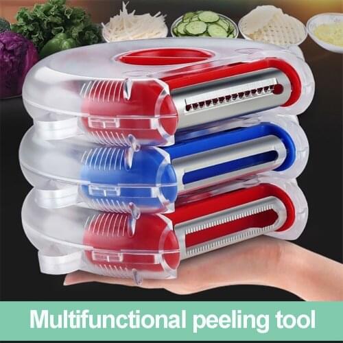 Kitchen Gadgets Fruit Vegetable Tools Peeler Shredding For Kitchen Stainless Steel Blade Function 3 In 1 Easy To Clean Replace