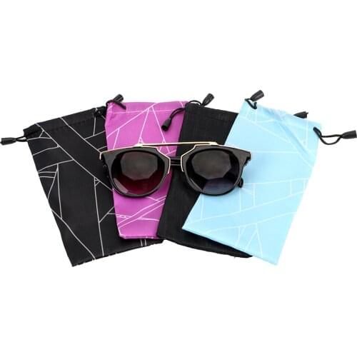 LEEPEE Universal Waterproof Dustproof Car Glasses Bag Sunglasses Box Stowing Tidying eyeglasses pouch Soft Cloth