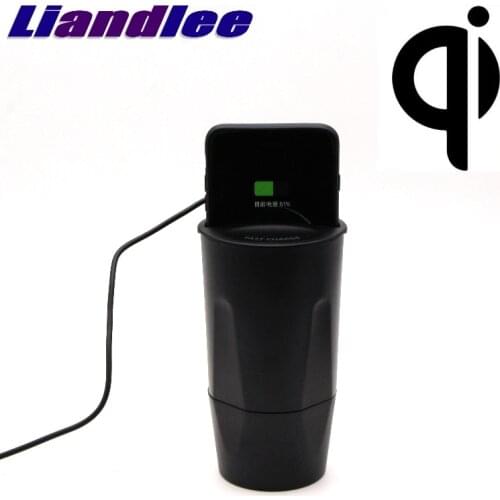 LiandLee Qi Car Wireless Phone Charging Cup Holder Style Fast Charger For Peugeot 308 301 3008 306