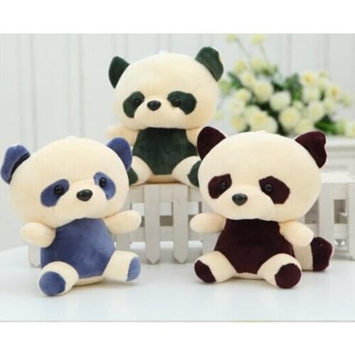 Hot sale 1pcs18cm Cartoon three color plush bear doll wedding present children toy
