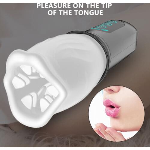 Masturbator Cup for Men Sexy Toys Soft Pussy Sex Tools for Couples Mouth Oral Adult Endurance Exercise Penis Massager Adult Tool