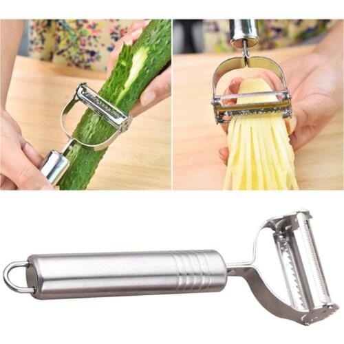 Stainless Steel Multi-purpose Vegetable PeelerJulienne Cutter Julienne Peeler Potato Carrot Grater Kitchen Tool kitchen gadgets
