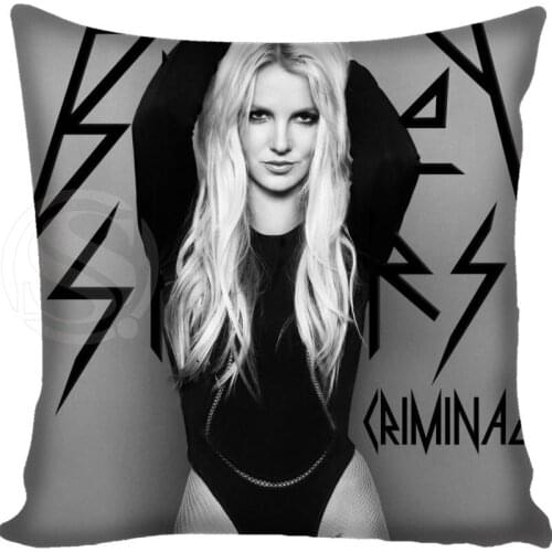 Fashion Custom Pillowcase Britney Square Zippered Pillow Cover Classic Home Decorative 20X20cm,35X35cm,40x40cm