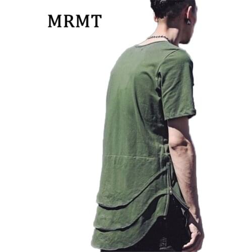 Side Zipper Extended Man Mens Hip Hop Hiphop Swag Long Casual T Shirt Top Tees Justin Bieber Style Clothes Clothing KANYE WEST