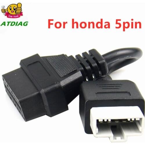 Male 3pin 5Pin Convert to Female OBD2 16pin Cable for Honda Car Scanner OBD OBDII Adapter 3 pin 5 Pin to 16 pin Connector