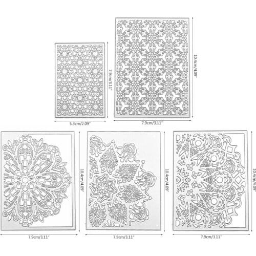 2021 New Flower Cover Border Metal Cutting Dies Stencil Scrapbooking DIY Album Stamp Card