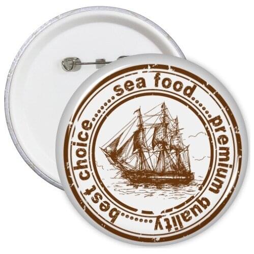 Paris France Eiffel Tower Russia Moscow Classic Landmark Country City Postmark Illustration Pattern Round Pin Badge Button 5pcs