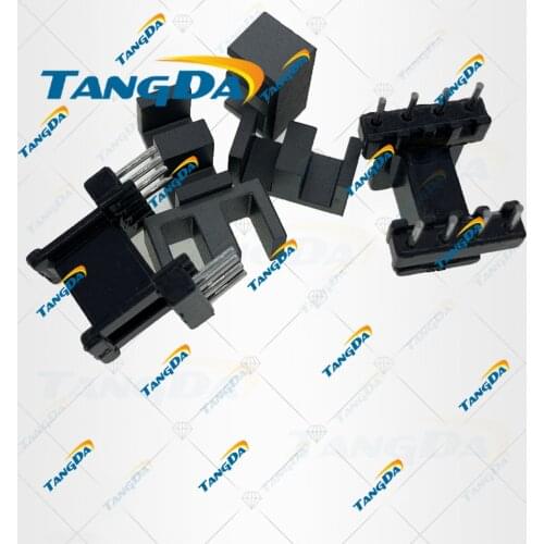 TANGDA EE10 core EE Bobbin magnetic core + skeleton soft magnetism ferrites magnetic core 4+4pin 8P SMPS RF Transformers E10 V