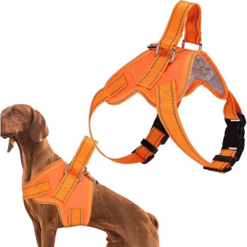 Oxford Cloth Adjustable Dog Harness Massage Reflective Breathable Pet Chest Strap Vest Harness for Dogs Pet Walk Out Product