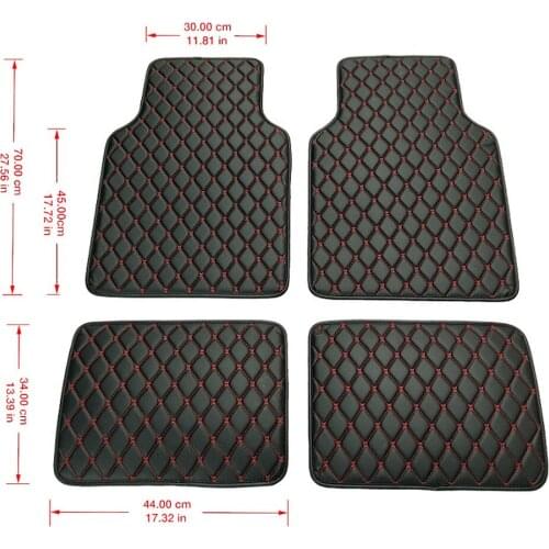 Universal car floor mats for Audi A6 C5 C6 C7 A4 B6 B7 B8 Allroad Avant foot case high quality anti slip car styling liners
