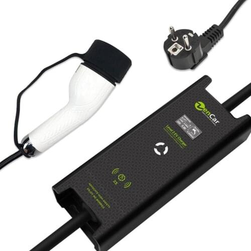 Zencar evse level 2 electric vehicle charger type 2 TUV Type B with Schuko plug