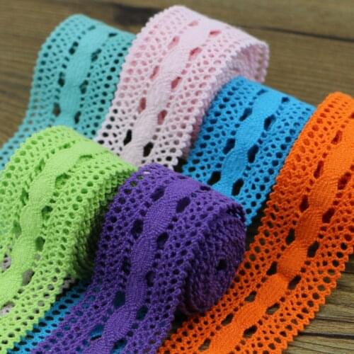 10yrd/lot 100% big size cotton lace Fabric furnishing warp knitting Embellishments for cloth or bag Trim laces DIY scrapbooking