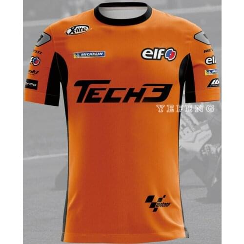 2021 Motorcycle For Ktm Moto Gp Orange Racing Team Motorbike Motocross Downhill T-shirt Clothing Riding Casual Driving Jersey