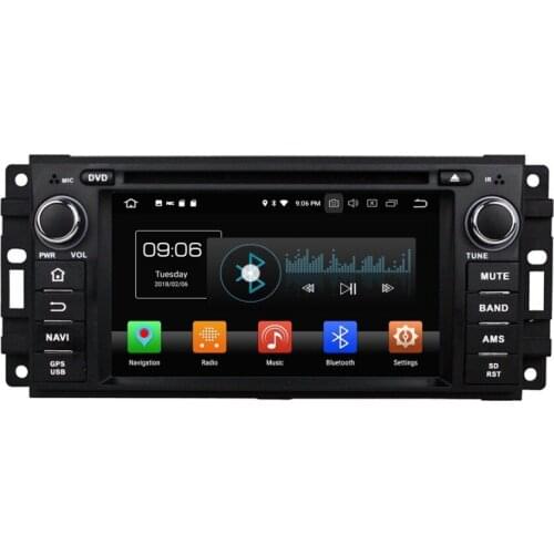 4GB+32GB Octa Core 6.2" Android 8.0 Car DVD Radio Player for Jeep Grand Cherokee Compass Wrangler Journey Chrysler Sebring 300C