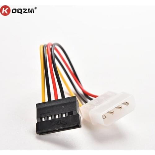 2pcs 4 Pin IDE Molex to 15 Pin Serial ATA SATA HDD Hard Drive Power Adapter Cables