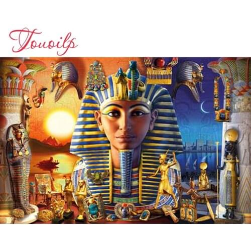 Touoilp DIY full square&round 5D Diamond painting"Egypt Tutankhamun"Embroidery Cross Stitch 3D Pictures of Rhinestone mosaic