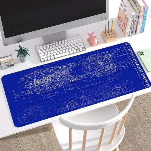 Large game mouse pad racing mouse pad lock side table mat natural rubber non-slip mouse pad suitable for computer laptop gamers