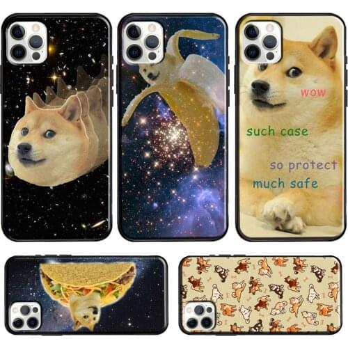 Space Doge Shiba Inu For iPhone 11 Pro Max XS X XR 8 7 Plus SE 2020 Case For iPhone 12 Pro Max mini Funda