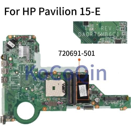 720691-501 720691-601 For HP Pavilion 15-E Laptop motherboard DA0R75MB6C1 DDR3 Mainboard