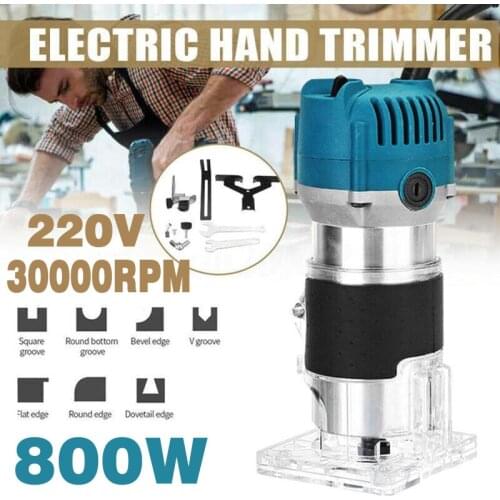220V 3000W Wood Router Electric Woodworking Trimming Machine Manual Engraving Slotting Trimmer Power Tools with Milling Cutter