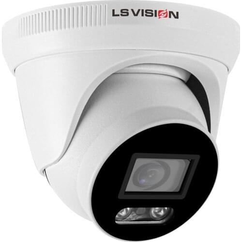 LSVISION 5MP IP Camera Onvif H.265 White Array Indoor Dome CCTV PoE Network P2P Motion Detection Email Alarm Surveillance Camera