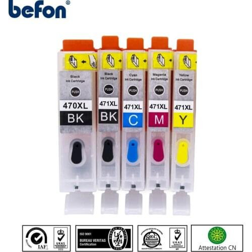 Befon PGI 470 CLI 471 Compatible Empty Ink Cartridge PGI-470 CLI-471 For PIXMA MG7740 6840 5740 TS6040 MG9040 Printer
